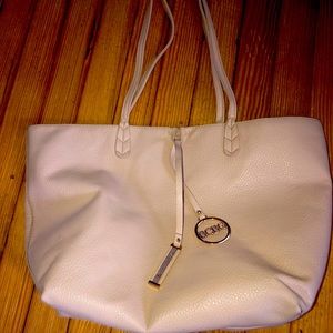 BCBG reversible tote with crossbody bag